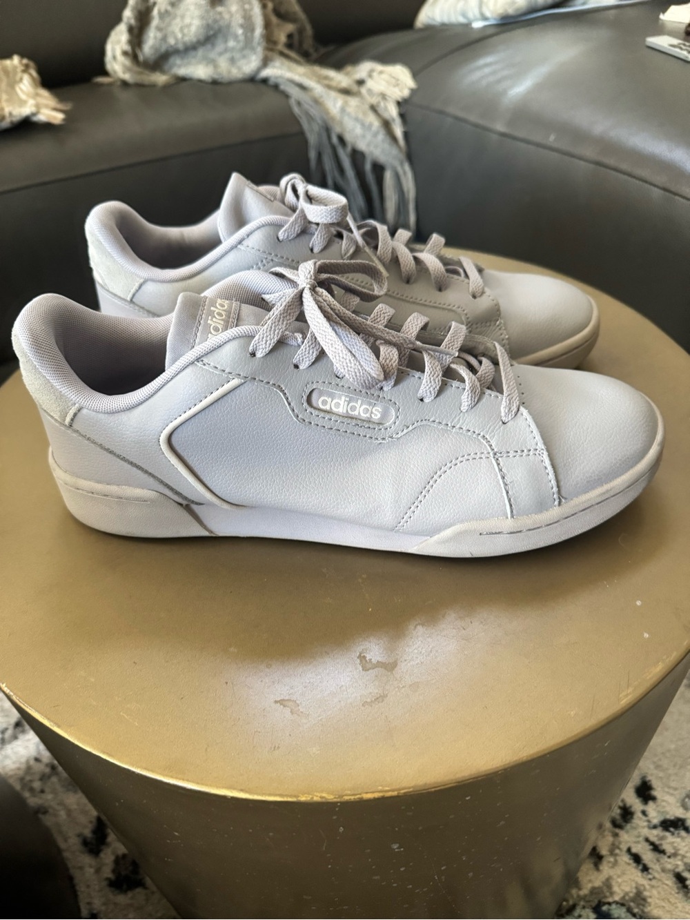 Adidas Ortholite Low Lace-Up Casual Sneakers Light Gray Comfort Like New
